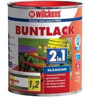 wilckens Buntlack 2in1, 750 ml glänz., feuerrot RAL3000