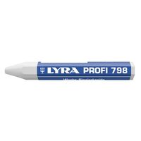 Produktbild zu LYRA Pastelli cera 798 forma esagonale bianco contenuto 12 pezzi
