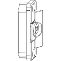 Produktbild zu MACO rejtett pillanatzár, szárnyrész 9V, vasalatnúthoz, ezüst (220219)