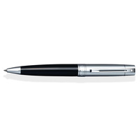 Kugelschreiber Sheaffer 300 Schwarz mit Chrom Kappe, in Luxus-Geschenkbox