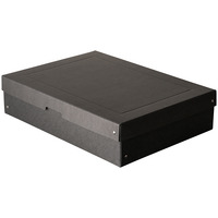 PURE Box Black A3 100 mm Füllhöhe. Pappe, Farbe: schwarz, max. Aufbewahrungsmenge: 1250 Blatt. 320 mm x 440 mm, Packungsmenge: 1