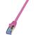 LogiLink Patchkabel CAT6A S/FTP AWG26 PIMF 0,25m pink