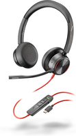 POLY Zestaw słuchawkowy Blackwire 8225 Stereo USB-C + przejściówka USB-C/A