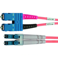 Telegärtner L00891C0042 fibre optic cable 2 m SC LC OM3 Turquoise