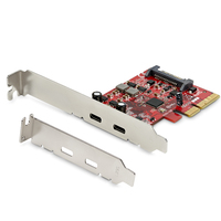 StarTech.com 2-poorts PCIe USB 3.1 kaart - 2x USB-C - USB 3.2 Gen 2 - tot 10 Gbps