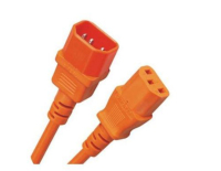 Diggelmann SPVOG10-05 Stromkabel Orange 0,5 m C14-Koppler C13-Koppler