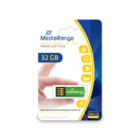 MediaRange MR977 USB flash meghajtó 32 GB USB A típus 2.0 Zöld