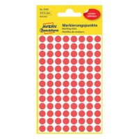 Avery 3589 etiket Cirkel Rood 416 stuk(s)
