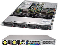 Supermicro SYS-6019U-TRT Server-Barebone Intel® C621 LGA 3647 (Socket P) Rack (1U) Schwarz