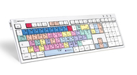 Logickeyboard LKB-PPROCC-CWMU-DE Tastatur USB QWERTZ Deutsch Weiß