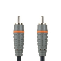 Bandridge BAL4800 audio kabel 0,5 m RCA Zwart, Grijs