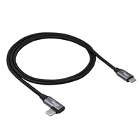 Akyga AK-USB-54 USB Kabel USB 2.0 1 m USB C Schwarz