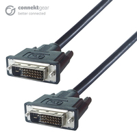connektgear 0.5m DVI-D Monitor Connector Cable - Male to Male - 24+1 Dual Link