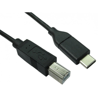 Cables Direct USB3C-873 USB cable 3 m USB 2.0 USB C USB B Black