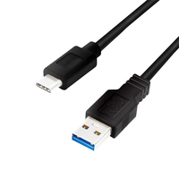 LogiLink CU0166 câble USB 0,15 m USB 3.2 Gen 1 (3.1 Gen 1) USB A USB C Noir