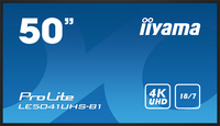 iiyama LE5041UHS-B1 visualizzatore di messaggi Pannello piatto per segnaletica digitale 125,7 cm (49.5") LCD 350 cd/m² 4K Ultra HD Nero 18/7