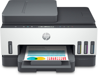HP Smart Tank 7305 All-in-One, Kleur, Printer voor Thuis en thuiskantoor, Printen, scannen, kopiëren, automatische documentinvoer, draadloos, Invoer voor 35 vel; Scans naar pdf;...