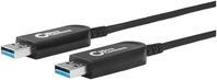 Microconnect USB3.0AA20BOP USB kábel USB 3.2 Gen 1 (3.1 Gen 1) 20 M USB A Fekete