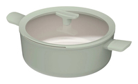 BergHOFF 3950454 Kochtopf 6,2 l Oval Hellgrün, Weiß