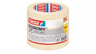 TESA Economy 50 m Carta gommata per uso generico Adatto per uso interno Carta Beige