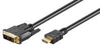 Microconnect HDM191812 Videokabel-Adapter 2 m HDMI DVI-D Schwarz