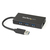StarTech.com Hub USB 3.0 (5Gbps) a 3 porte portatile con NIC Gigabit Ethernet - In alluminio con cavo integrato