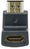Manhattan HDMI Adapter, 4K@60Hz (Premium High Speed), Female to Male, Upward 90 Angle, Black, Ultra HD 4k x 2k, Fully Shielded, Gold Plated Contacts, Lifetime Warranty, Polybag