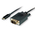 VALUE 11.99.5821 Videokabel-Adapter 2 m USB Typ-C VGA (D-Sub) Schwarz