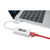 Tripp Lite U436-06N-GBW-RA Adaptador de Red USB-C a Gigabit con USB-C en Ángulo Recto, Compatibilidad con Thunderbolt 3 - Blanco