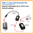Tripp Lite B202-150 1-Port USB over Cat5/Cat6 Extender, Transmitter and Receiver, up to 150 ft. (45.72 m), TAA