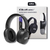 Qoltec 50851 Wireless Headphones with microphone Super Bass | Dynamic | BT | Black Headset Vezeték nélküli Fejpánt Bluetooth Fekete