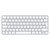 Apple Magic keyboard USB + Bluetooth Danish Aluminium, White