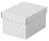 Esselte 628280 tárolódoboz Téglalap alakú Karton, Kartondoboz Fehér