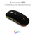 SUBBLIM Ratón Inalámbrico Bluetooth + RF RGB LED Dual Flat Mouse Black