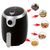 Clatronic FR 3769 H Single 1.8 L Stand-alone 1000 W Hot air fryer Black, Stainless steel