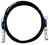 BlueOptics SFP28-DAC-1M-PA-BL InfiniBand/fibre optic cable Zwart