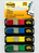 Post-It Flags, Primary Colors, 1/2 in Wide, 35/Dispenser, 4 Dispensers/Pack self adhesive flags 35 vel