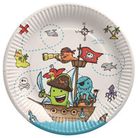 10 Teller, Pappe rund Ø 23 cm "Pirate Crew" von PAPSTAR nachhaltiger