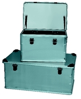 Alu-Koffer, Alu-Behälter, Alu-Kiste,mit Stapelecken, 550x350x380mm, 73 Ltr.