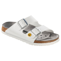 Birkenstock ESD-Sandale Arizona, Größe 40, weiß, schmal