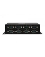 StarTech.com 8 Port USB auf Seriell RS-232 Adapter Hub DIN-Schienen und Wandmontage fähig Serieller 2.0 x 8 Schwarz