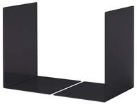 Durable Premium Heavy Duty Large Metal Shelf Bookends | 2 Pack | Black