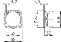 Lautsprecher Chassis 8Ohm B66BB-8