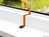SAT/TV Fensterdurchführung High-Quality, IEC-/Koax-Stecker an Buchse, Gesamtlänge 26cm, flexible Län