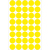 Farb-, Markierungspunkte, Vielzweck-Etiketten, ø 19 mm, gelb