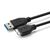 USB A to USB Micro B, Version 3.0, Black 1m M-M triple shielded, black USB Kabel