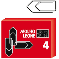 Fermagli Zincati Molho Leone - Punte Triangolari - n. 4 - 32 mm - 21114 (Zinco B
