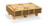 Geperste houten pallet, 600x800mm, 1/2 EURO