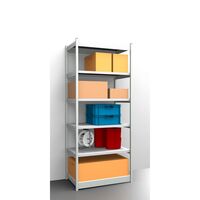 Stable boltless shelf unit, single sided