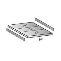 Balda para estantería ensamblable industrial